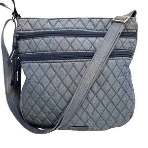 Vera Bradley Denim Quilted Crossbody Bag